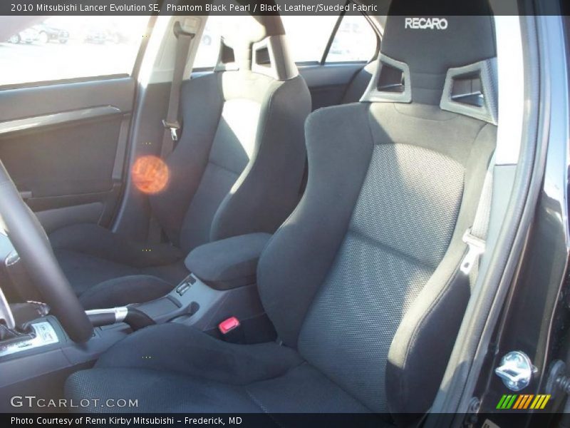Phantom Black Pearl / Black Leather/Sueded Fabric 2010 Mitsubishi Lancer Evolution SE