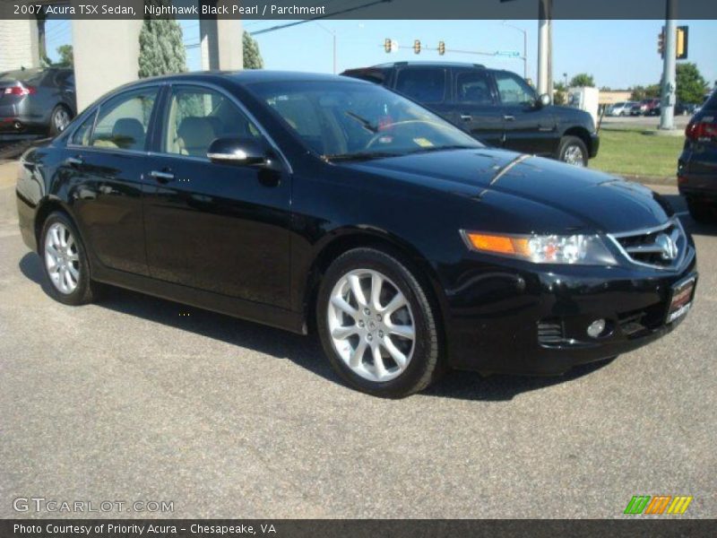 Nighthawk Black Pearl / Parchment 2007 Acura TSX Sedan