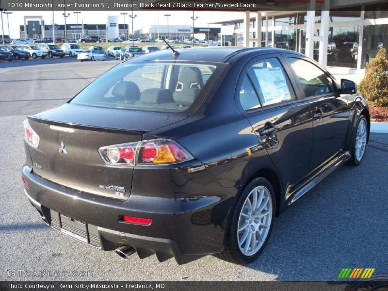 Phantom Black Pearl / Black Leather/Sueded Fabric 2010 Mitsubishi Lancer Evolution SE