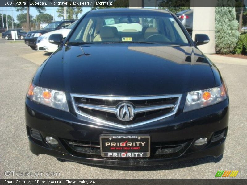 Nighthawk Black Pearl / Parchment 2007 Acura TSX Sedan