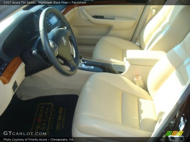 Nighthawk Black Pearl / Parchment 2007 Acura TSX Sedan