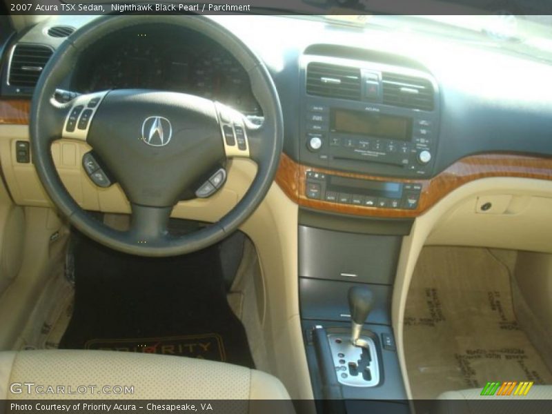 Nighthawk Black Pearl / Parchment 2007 Acura TSX Sedan