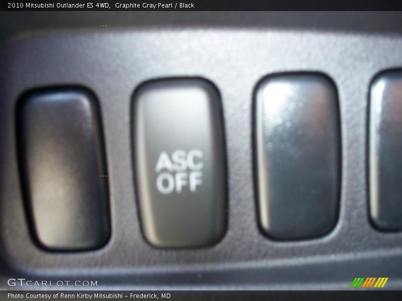 Graphite Gray Pearl / Black 2010 Mitsubishi Outlander ES 4WD