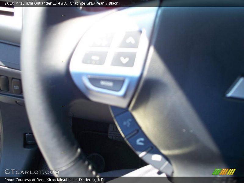 Graphite Gray Pearl / Black 2010 Mitsubishi Outlander ES 4WD