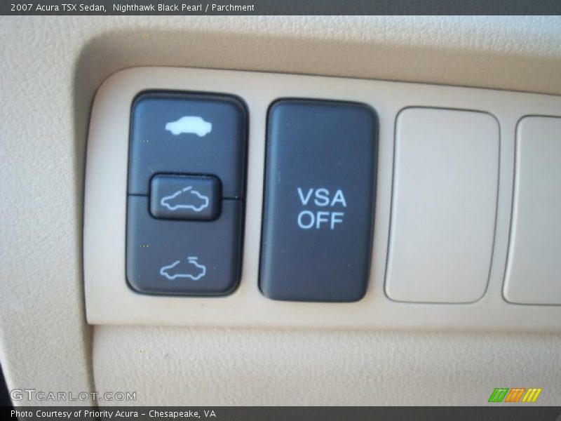 Nighthawk Black Pearl / Parchment 2007 Acura TSX Sedan