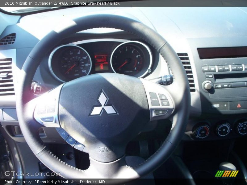 Graphite Gray Pearl / Black 2010 Mitsubishi Outlander ES 4WD