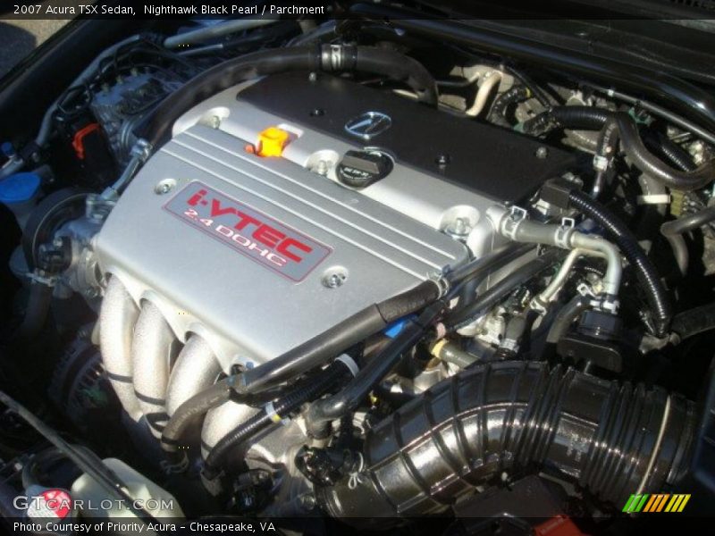 Nighthawk Black Pearl / Parchment 2007 Acura TSX Sedan