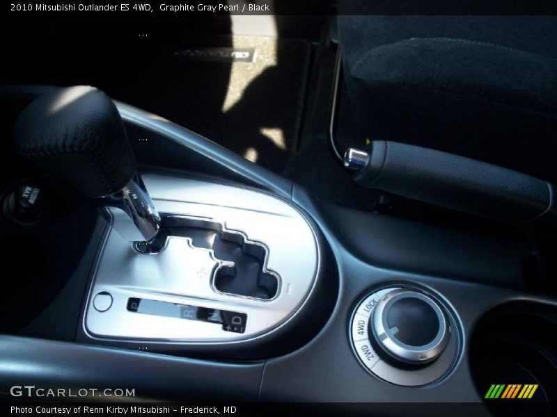 Graphite Gray Pearl / Black 2010 Mitsubishi Outlander ES 4WD