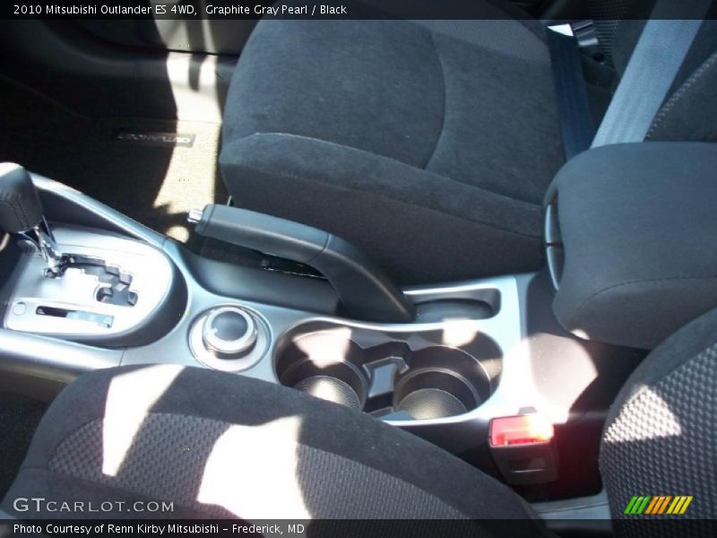 Graphite Gray Pearl / Black 2010 Mitsubishi Outlander ES 4WD