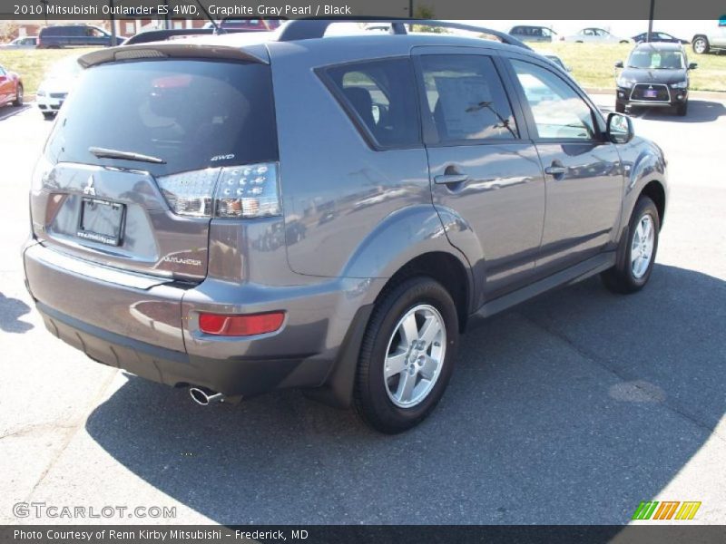 Graphite Gray Pearl / Black 2010 Mitsubishi Outlander ES 4WD