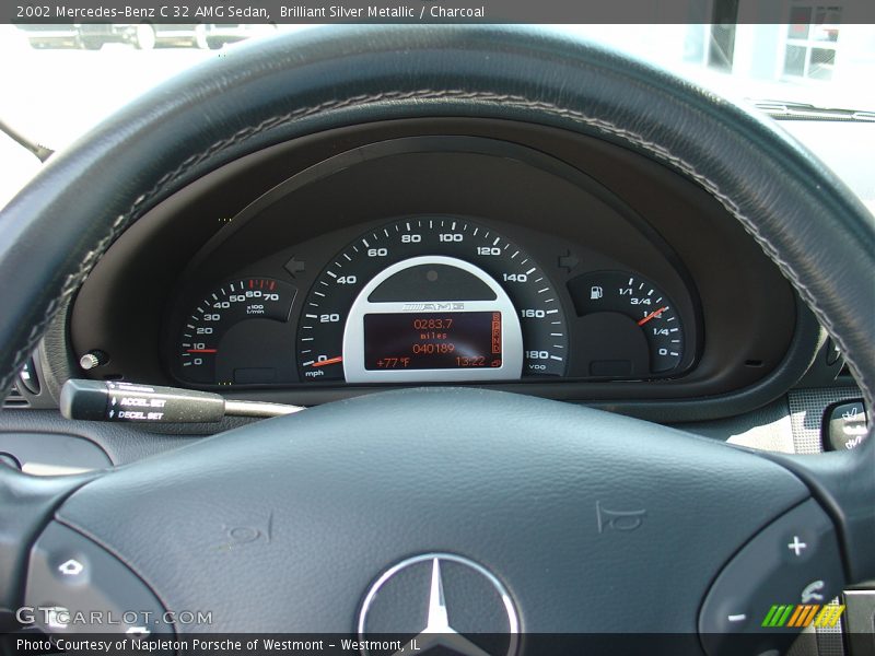 Brilliant Silver Metallic / Charcoal 2002 Mercedes-Benz C 32 AMG Sedan