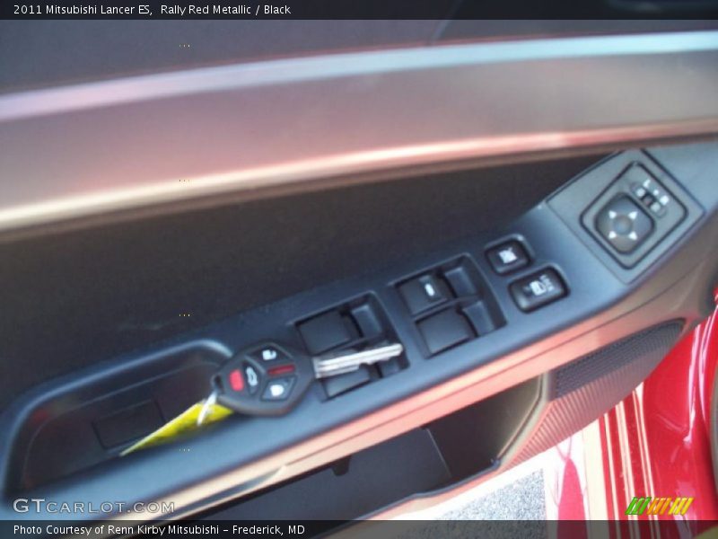 Rally Red Metallic / Black 2011 Mitsubishi Lancer ES