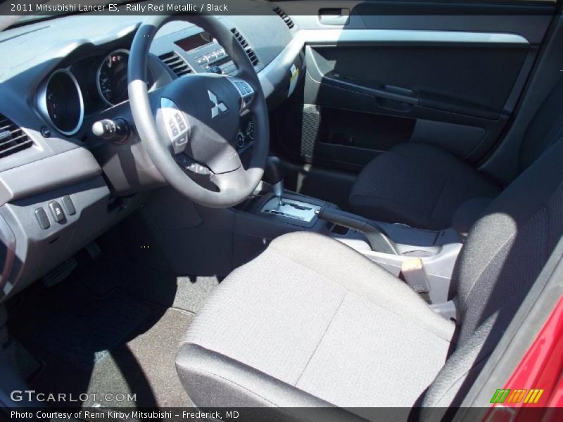 Rally Red Metallic / Black 2011 Mitsubishi Lancer ES