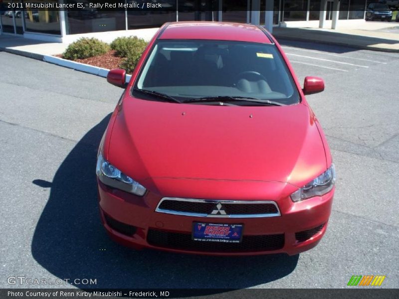 Rally Red Metallic / Black 2011 Mitsubishi Lancer ES