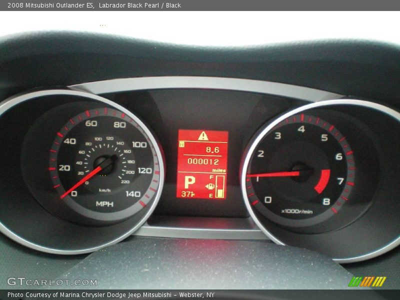 Labrador Black Pearl / Black 2008 Mitsubishi Outlander ES