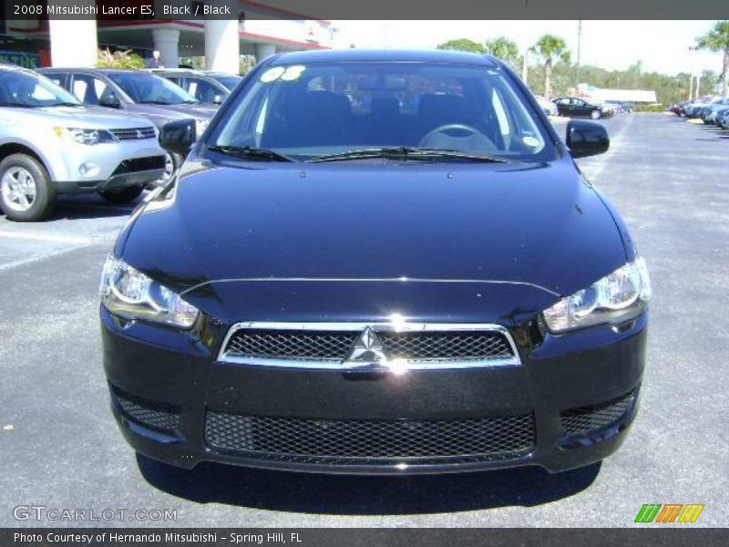Black / Black 2008 Mitsubishi Lancer ES