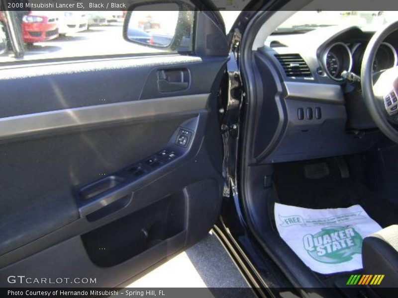 Black / Black 2008 Mitsubishi Lancer ES