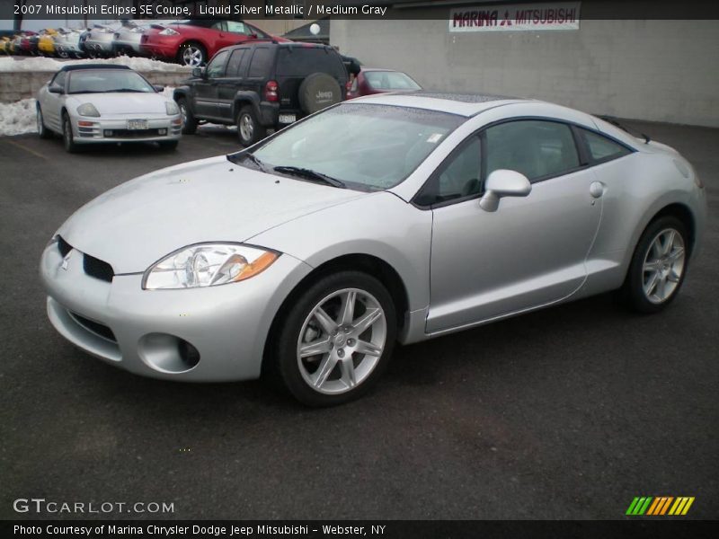 Liquid Silver Metallic / Medium Gray 2007 Mitsubishi Eclipse SE Coupe