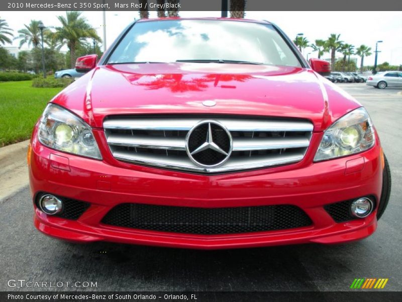 Mars Red / Grey/Black 2010 Mercedes-Benz C 350 Sport