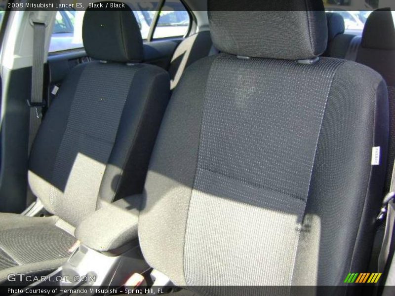 Black / Black 2008 Mitsubishi Lancer ES