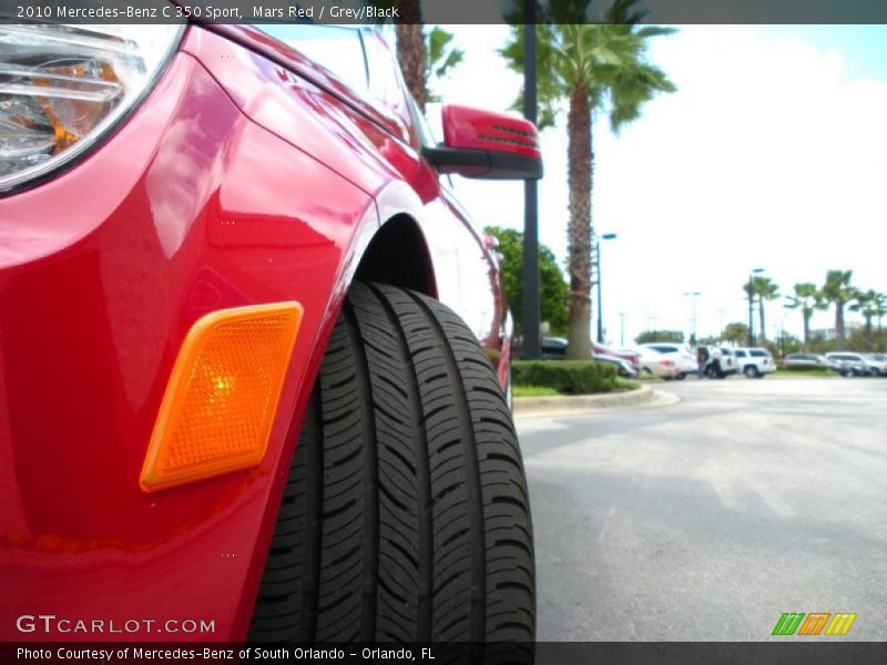 Mars Red / Grey/Black 2010 Mercedes-Benz C 350 Sport