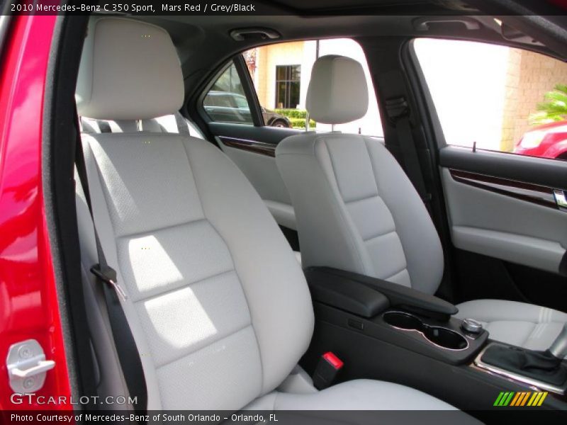 Mars Red / Grey/Black 2010 Mercedes-Benz C 350 Sport