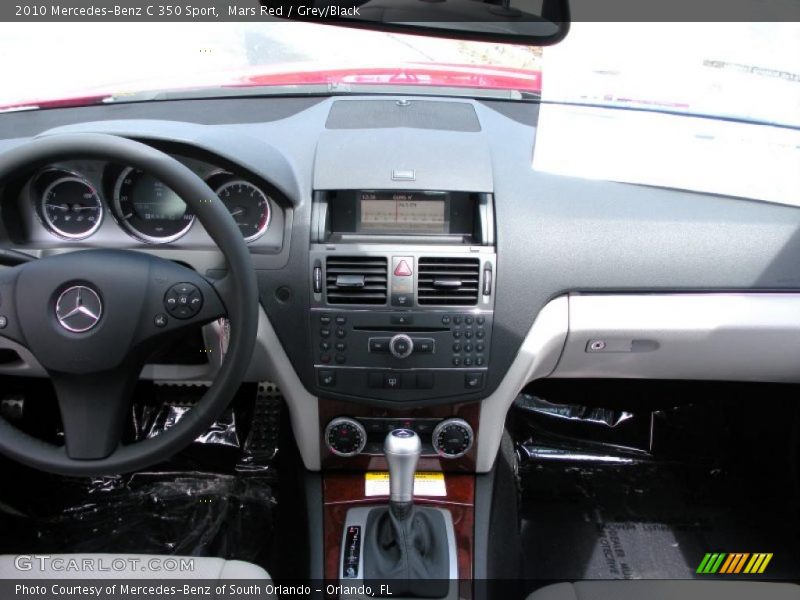 Mars Red / Grey/Black 2010 Mercedes-Benz C 350 Sport
