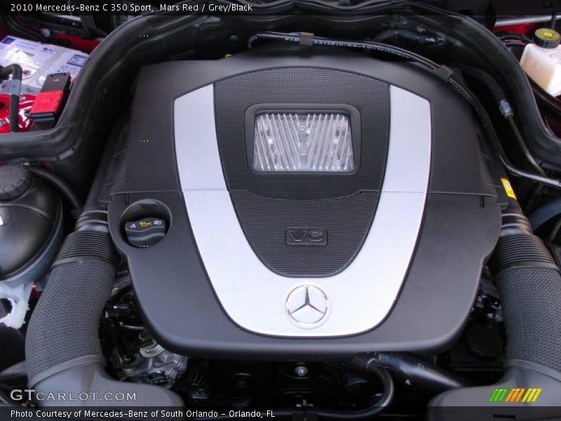 Mars Red / Grey/Black 2010 Mercedes-Benz C 350 Sport