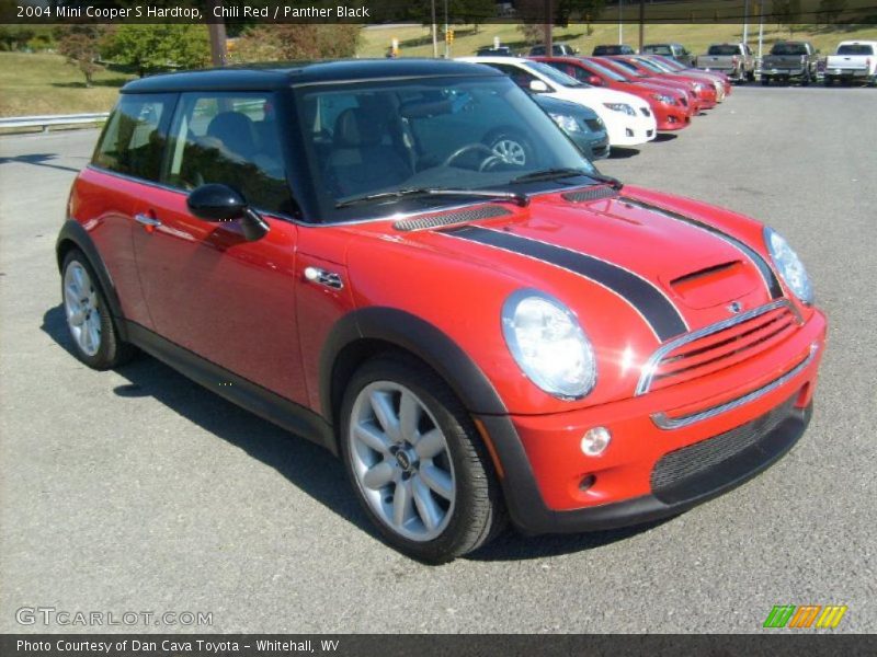 Chili Red / Panther Black 2004 Mini Cooper S Hardtop