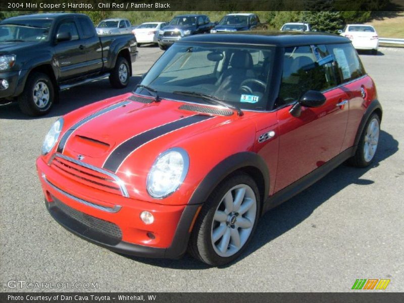 Chili Red / Panther Black 2004 Mini Cooper S Hardtop