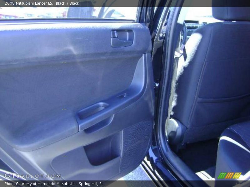 Black / Black 2008 Mitsubishi Lancer ES