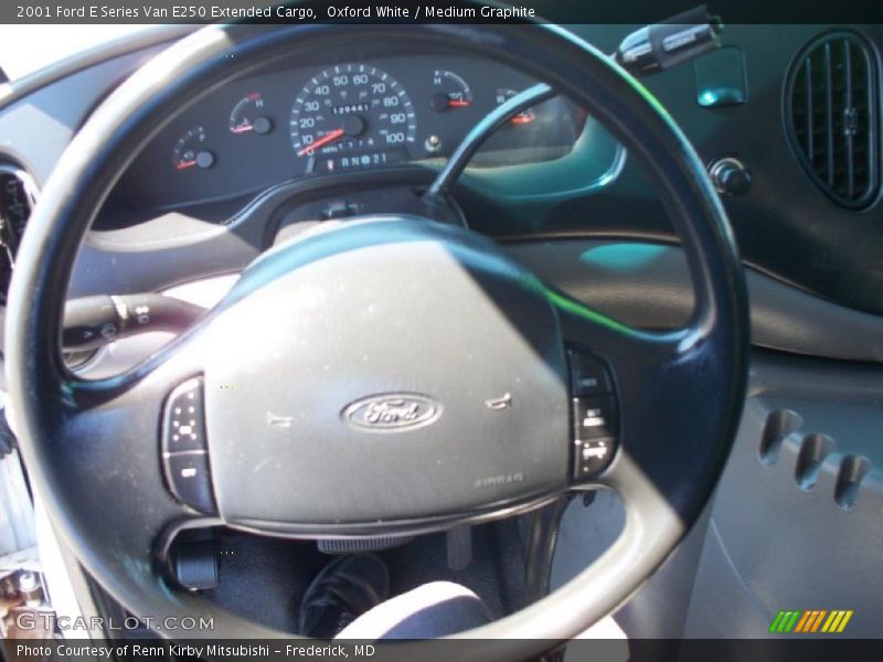 Oxford White / Medium Graphite 2001 Ford E Series Van E250 Extended Cargo