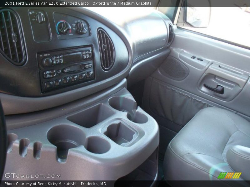 Oxford White / Medium Graphite 2001 Ford E Series Van E250 Extended Cargo