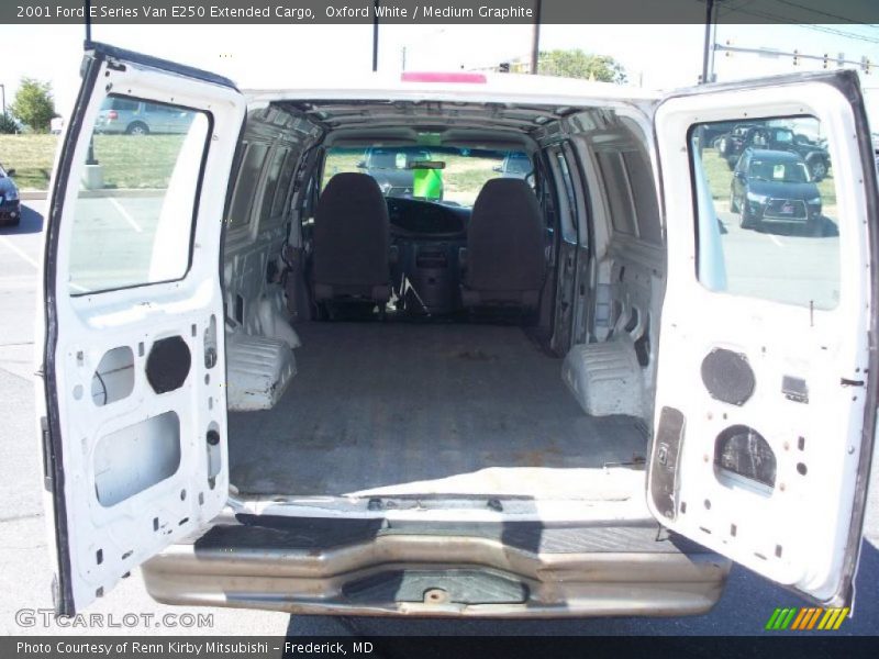 Oxford White / Medium Graphite 2001 Ford E Series Van E250 Extended Cargo
