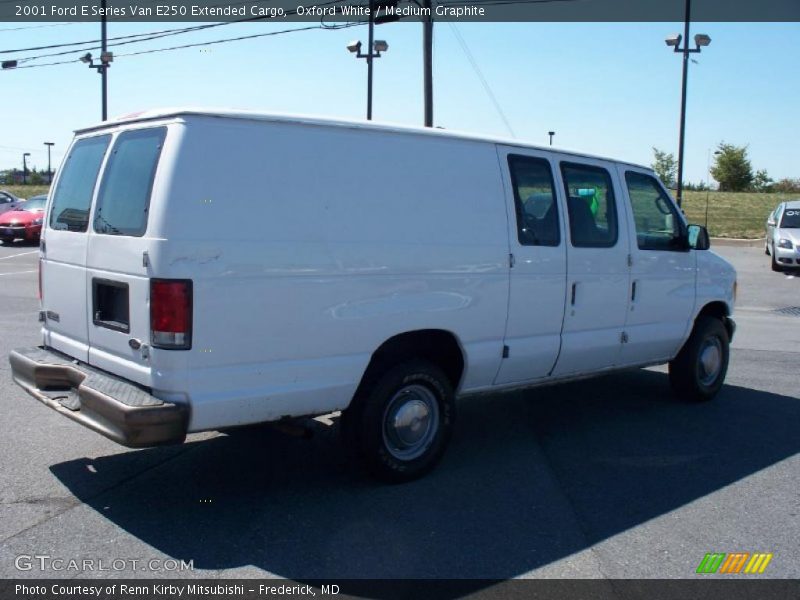 Oxford White / Medium Graphite 2001 Ford E Series Van E250 Extended Cargo