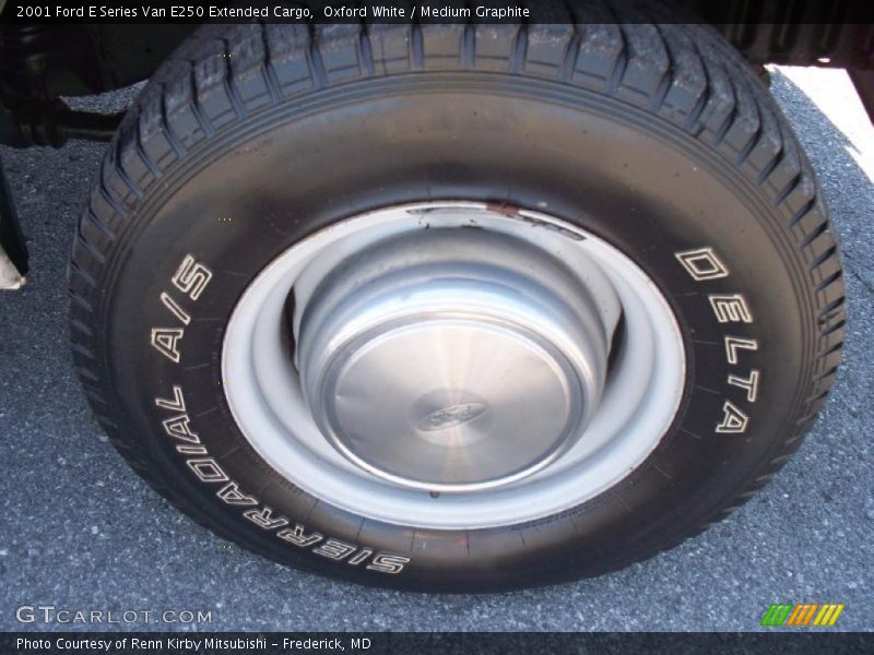 Oxford White / Medium Graphite 2001 Ford E Series Van E250 Extended Cargo