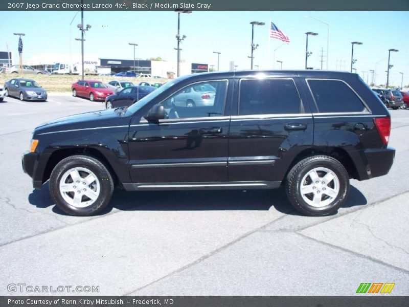 Black / Medium Slate Gray 2007 Jeep Grand Cherokee Laredo 4x4