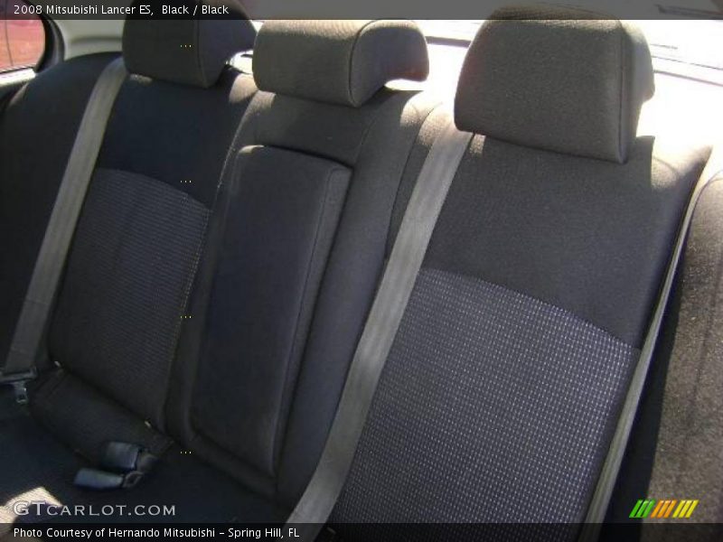Black / Black 2008 Mitsubishi Lancer ES