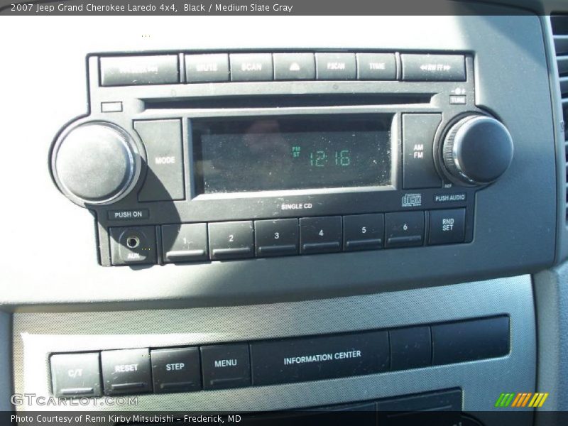 Black / Medium Slate Gray 2007 Jeep Grand Cherokee Laredo 4x4