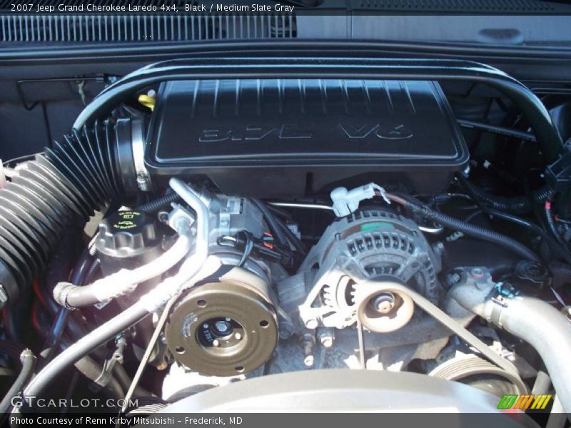 Black / Medium Slate Gray 2007 Jeep Grand Cherokee Laredo 4x4