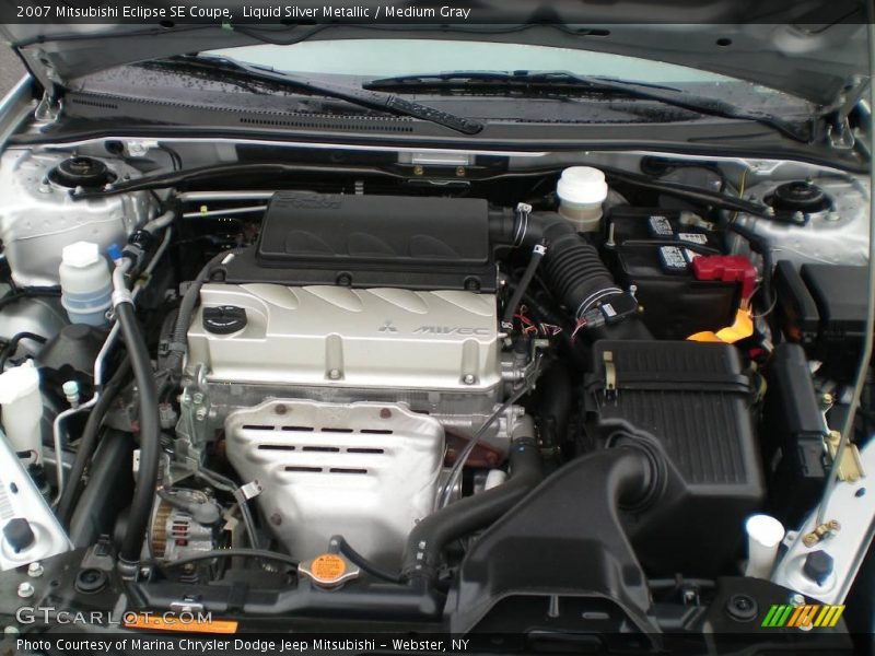 Liquid Silver Metallic / Medium Gray 2007 Mitsubishi Eclipse SE Coupe