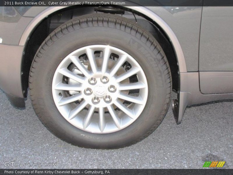 Cyber Gray Metallic / Titanium/Dark Titanium 2011 Buick Enclave CXL