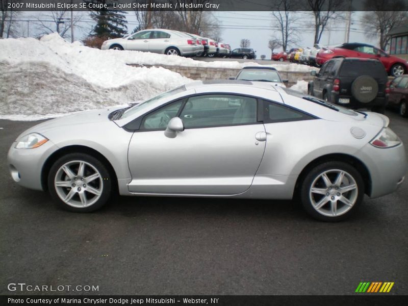 Liquid Silver Metallic / Medium Gray 2007 Mitsubishi Eclipse SE Coupe