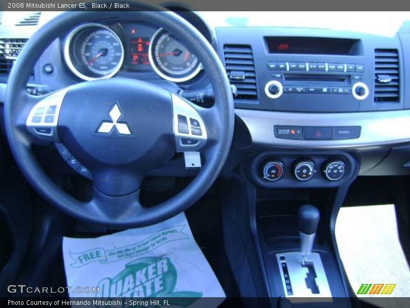 Black / Black 2008 Mitsubishi Lancer ES