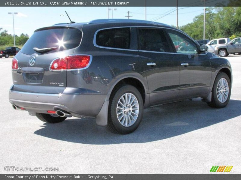 Cyber Gray Metallic / Titanium/Dark Titanium 2011 Buick Enclave CXL