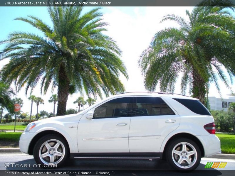 Arctic White / Black 2008 Mercedes-Benz ML 63 AMG 4Matic