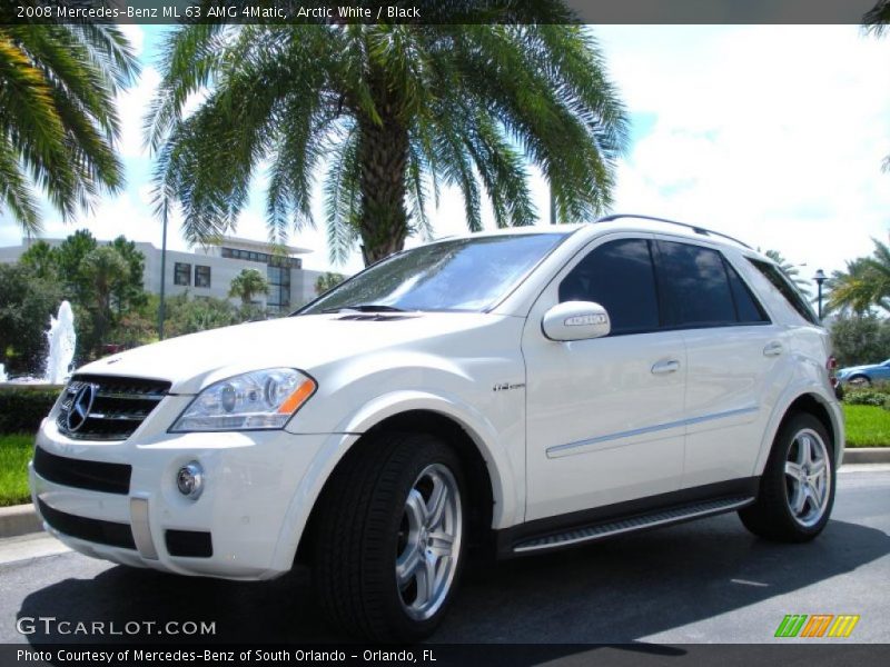 Arctic White / Black 2008 Mercedes-Benz ML 63 AMG 4Matic