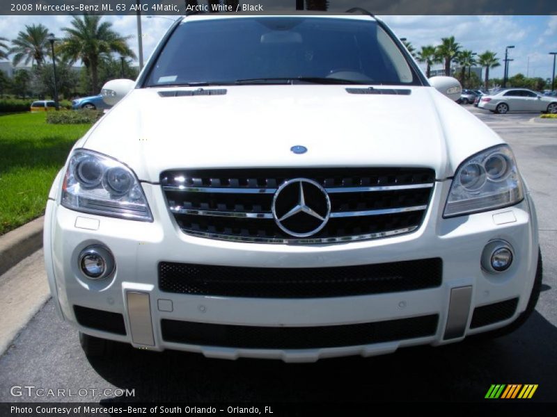 Arctic White / Black 2008 Mercedes-Benz ML 63 AMG 4Matic
