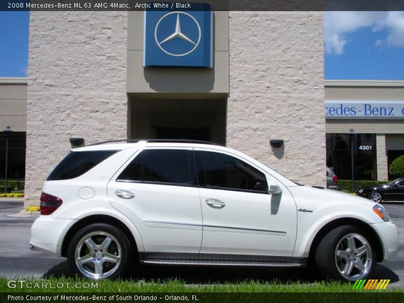 Arctic White / Black 2008 Mercedes-Benz ML 63 AMG 4Matic