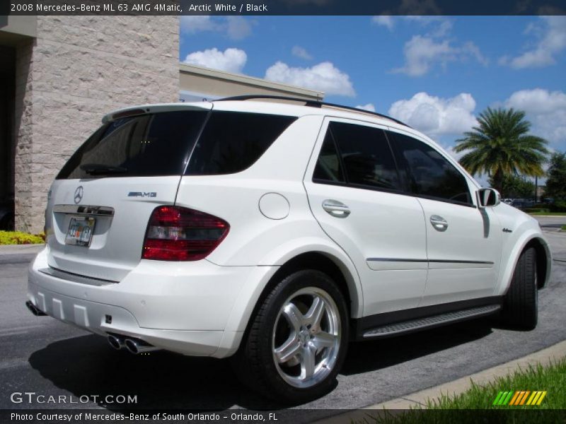 Arctic White / Black 2008 Mercedes-Benz ML 63 AMG 4Matic